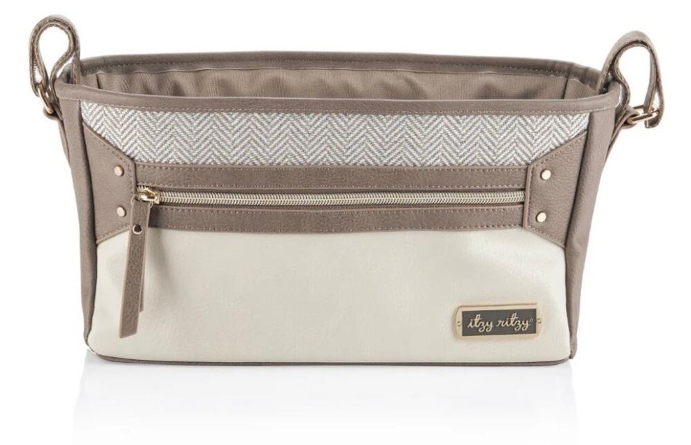 NWT Itzy Ritzy Stroller Caddy in Vanilla Latte, NEW